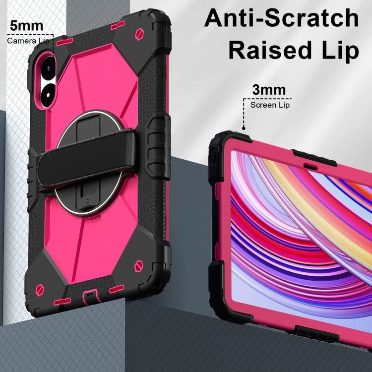 For Xiaomi Poco Pad 12.1 Contrast Color Robot Silicone Hybrid PC Tablet Case