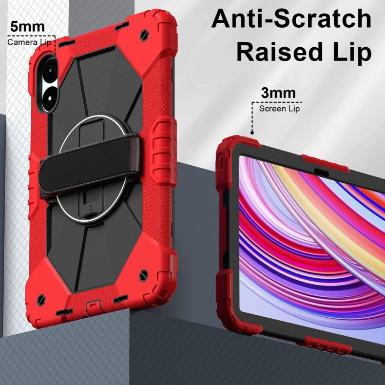 For Xiaomi Poco Pad 12.1 Contrast Color Robot Silicone Hybrid PC Tablet Case