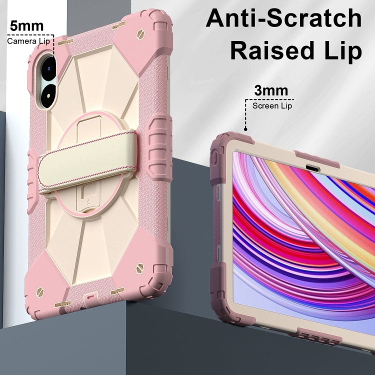For Xiaomi Poco Pad 12.1 Contrast Color Robot Silicone Hybrid PC Tablet Case