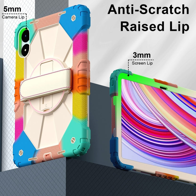 For Xiaomi Poco Pad 12.1 Contrast Color Robot Silicone Hybrid PC Tablet Case