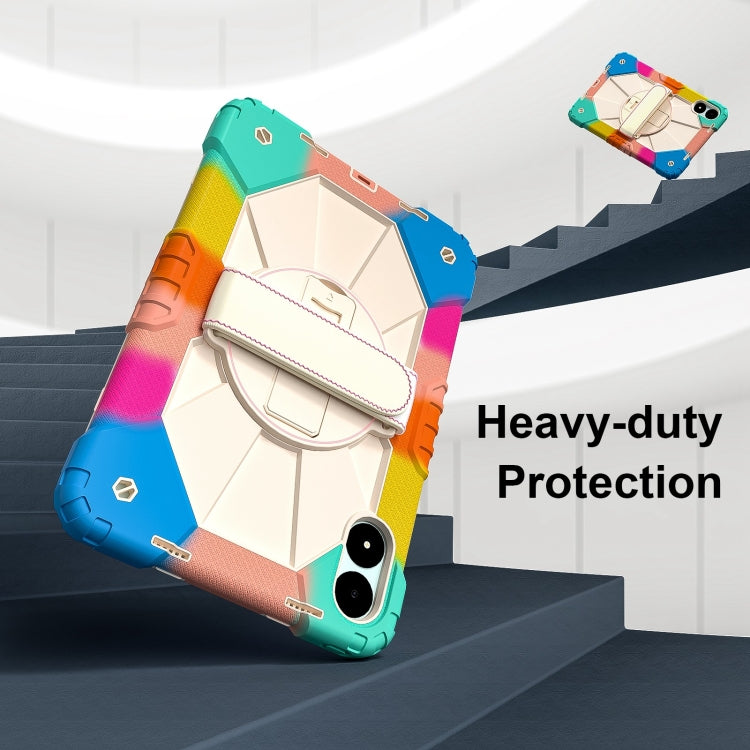 For Xiaomi Poco Pad 12.1 Contrast Color Robot Silicone Hybrid PC Tablet Case