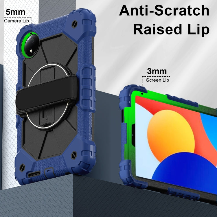 For Xiaomi Redmi Pad SE 8.7 Contrast Color Robot Silicone Hybrid PC Tablet Case