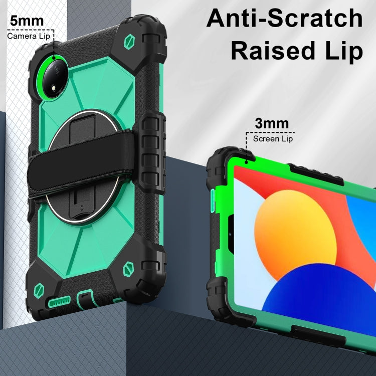 For Xiaomi Redmi Pad SE 8.7 Contrast Color Robot Silicone Hybrid PC Tablet Case