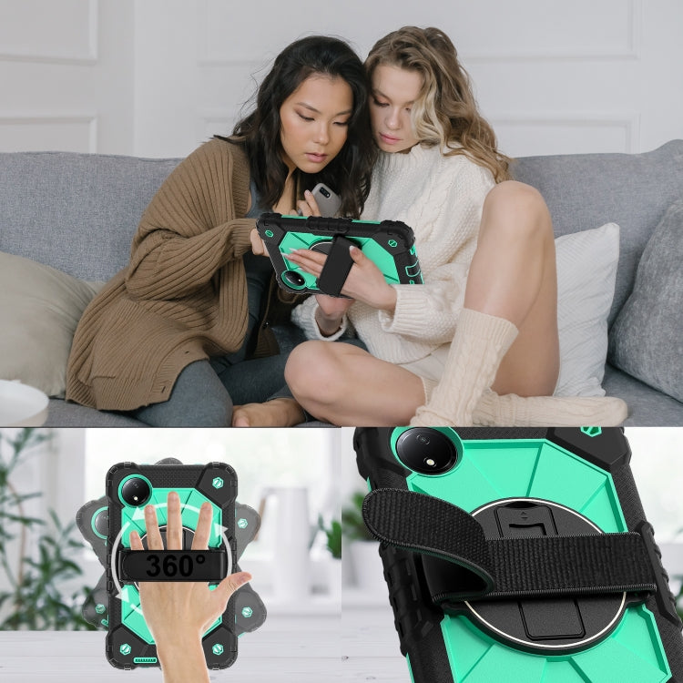 For Xiaomi Redmi Pad SE 8.7 Contrast Color Robot Silicone Hybrid PC Tablet Case