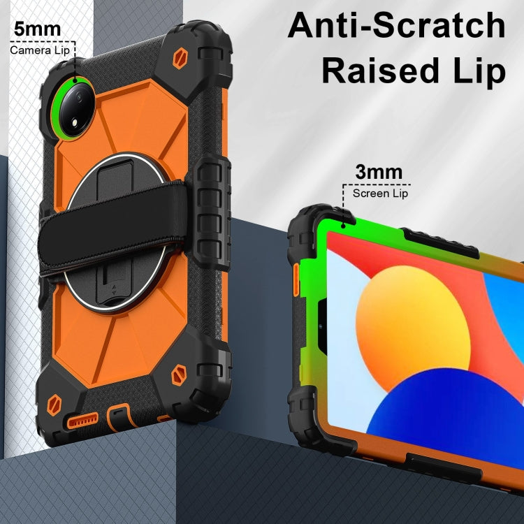 For Xiaomi Redmi Pad SE 8.7 Contrast Color Robot Silicone Hybrid PC Tablet Case
