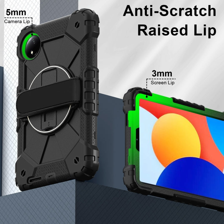 For Xiaomi Redmi Pad SE 8.7 Contrast Color Robot Silicone Hybrid PC Tablet Case