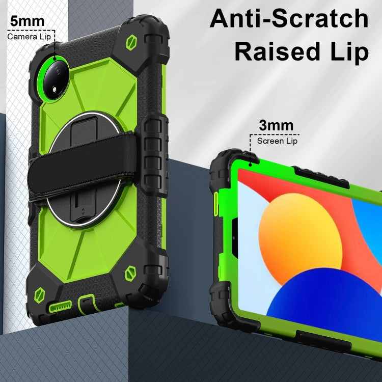 For Xiaomi Redmi Pad SE 8.7 Contrast Color Robot Silicone Hybrid PC Tablet Case