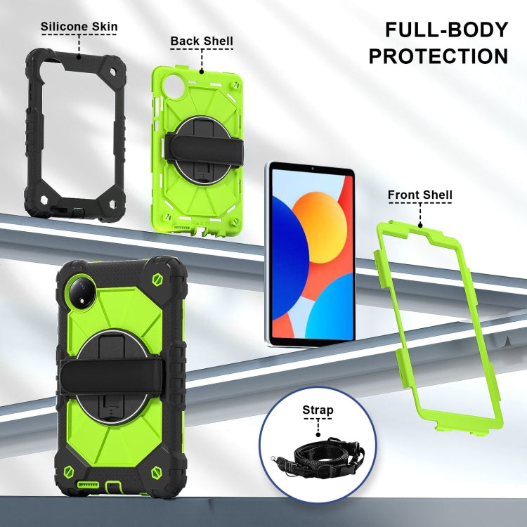 For Xiaomi Redmi Pad SE 8.7 Contrast Color Robot Silicone Hybrid PC Tablet Case