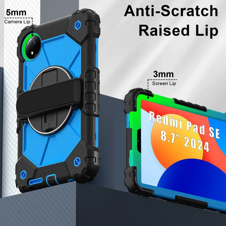 For Xiaomi Redmi Pad SE 8.7 Contrast Color Robot Silicone Hybrid PC Tablet Case