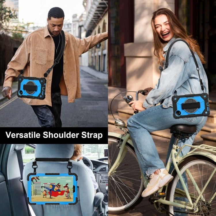 For Xiaomi Redmi Pad SE 8.7 Contrast Color Robot Silicone Hybrid PC Tablet Case