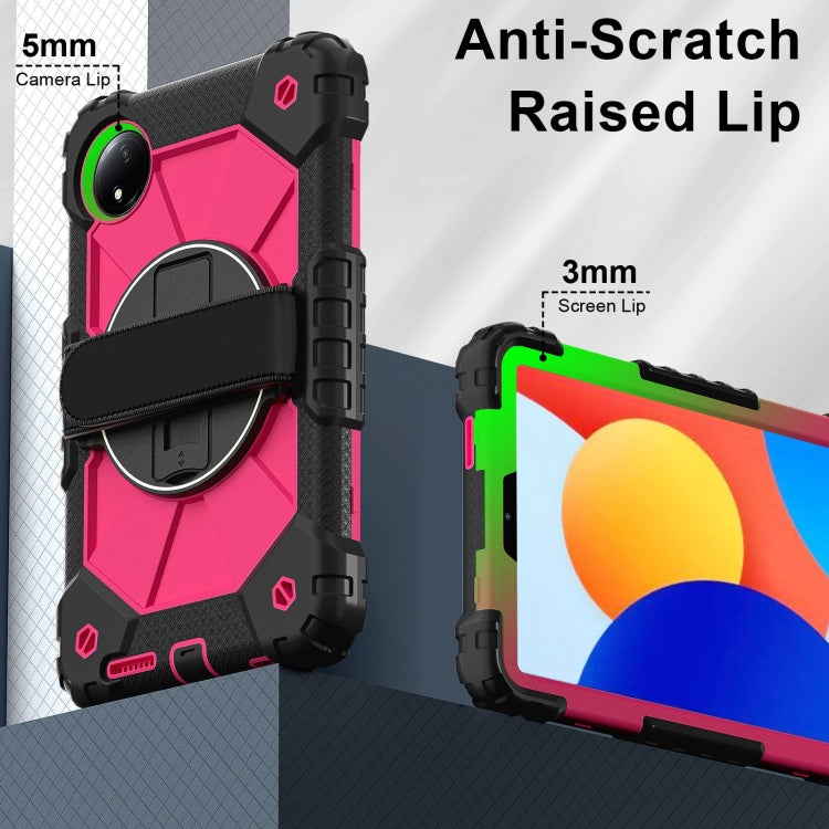 For Xiaomi Redmi Pad SE 8.7 Contrast Color Robot Silicone Hybrid PC Tablet Case
