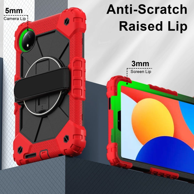 For Xiaomi Redmi Pad SE 8.7 Contrast Color Robot Silicone Hybrid PC Tablet Case