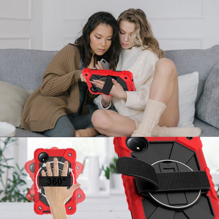 For Xiaomi Redmi Pad SE 8.7 Contrast Color Robot Silicone Hybrid PC Tablet Case