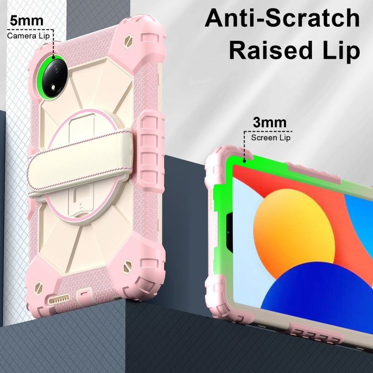 For Xiaomi Redmi Pad SE 8.7 Contrast Color Robot Silicone Hybrid PC Tablet Case