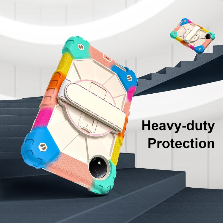 For Xiaomi Redmi Pad SE 8.7 Contrast Color Robot Silicone Hybrid PC Tablet Case