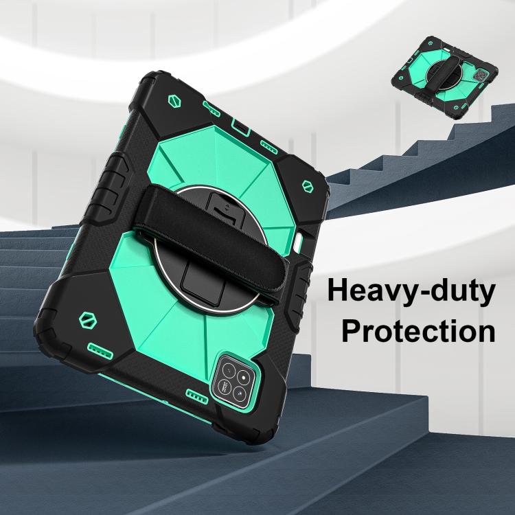 For Xiaomi Pad 7 / 7 Pro 2024 Contrast Color Robot Silicone Hybrid PC Tablet Case