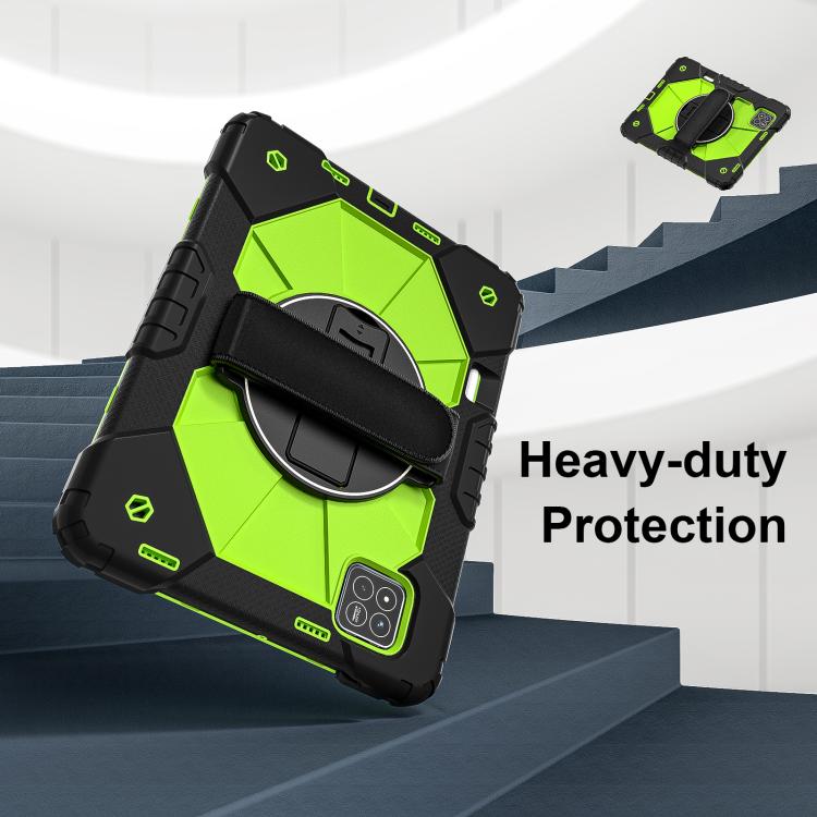 For Xiaomi Pad 7 / 7 Pro 2024 Contrast Color Robot Silicone Hybrid PC Tablet Case
