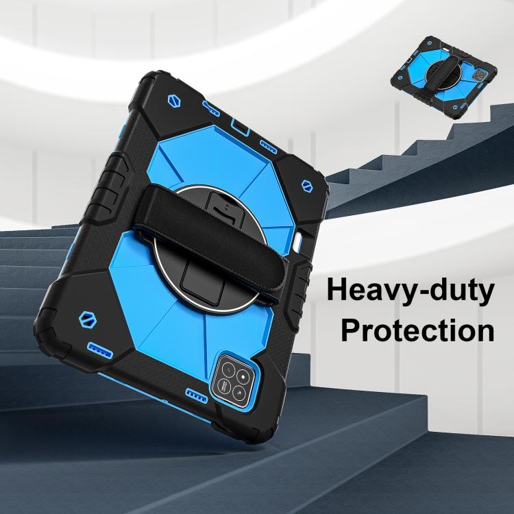 For Xiaomi Pad 7 / 7 Pro 2024 Contrast Color Robot Silicone Hybrid PC Tablet Case