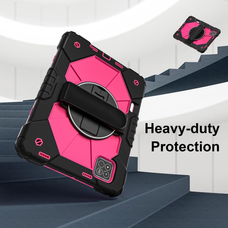 For Xiaomi Pad 7 / 7 Pro 2024 Contrast Color Robot Silicone Hybrid PC Tablet Case