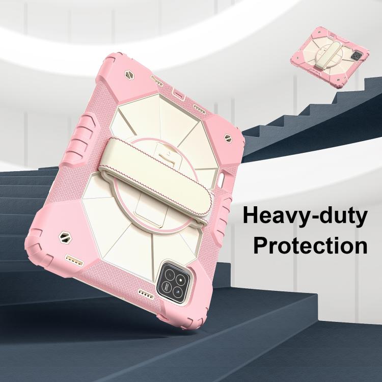 For Xiaomi Pad 7 / 7 Pro 2024 Contrast Color Robot Silicone Hybrid PC Tablet Case
