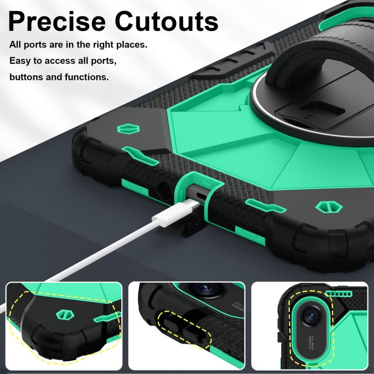 For Xiaomi Redmi Pad 2 11 2025 Contrast Color Robot Silicone Hybrid PC Tablet Case