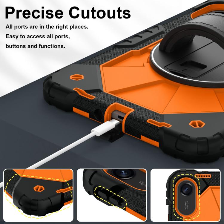 For Xiaomi Redmi Pad 2 11 2025 Contrast Color Robot Silicone Hybrid PC Tablet Case