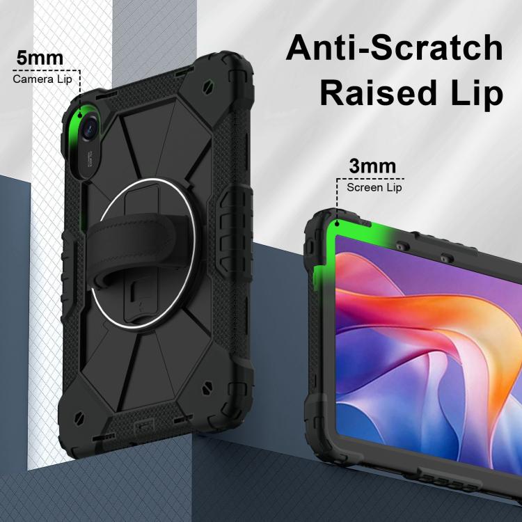For Xiaomi Redmi Pad 2 11 2025 Contrast Color Robot Silicone Hybrid PC Tablet Case