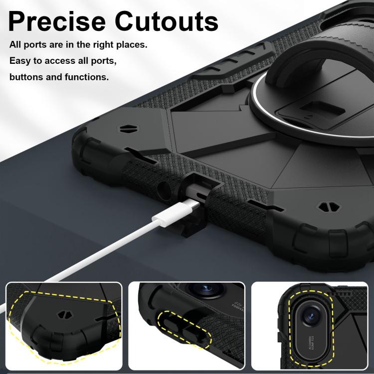 For Xiaomi Redmi Pad 2 11 2025 Contrast Color Robot Silicone Hybrid PC Tablet Case