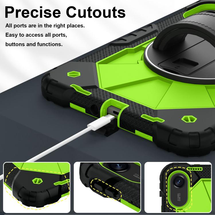 For Xiaomi Redmi Pad 2 11 2025 Contrast Color Robot Silicone Hybrid PC Tablet Case