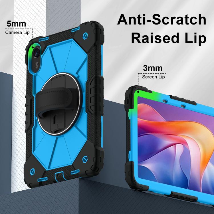 For Xiaomi Redmi Pad 2 11 2025 Contrast Color Robot Silicone Hybrid PC Tablet Case