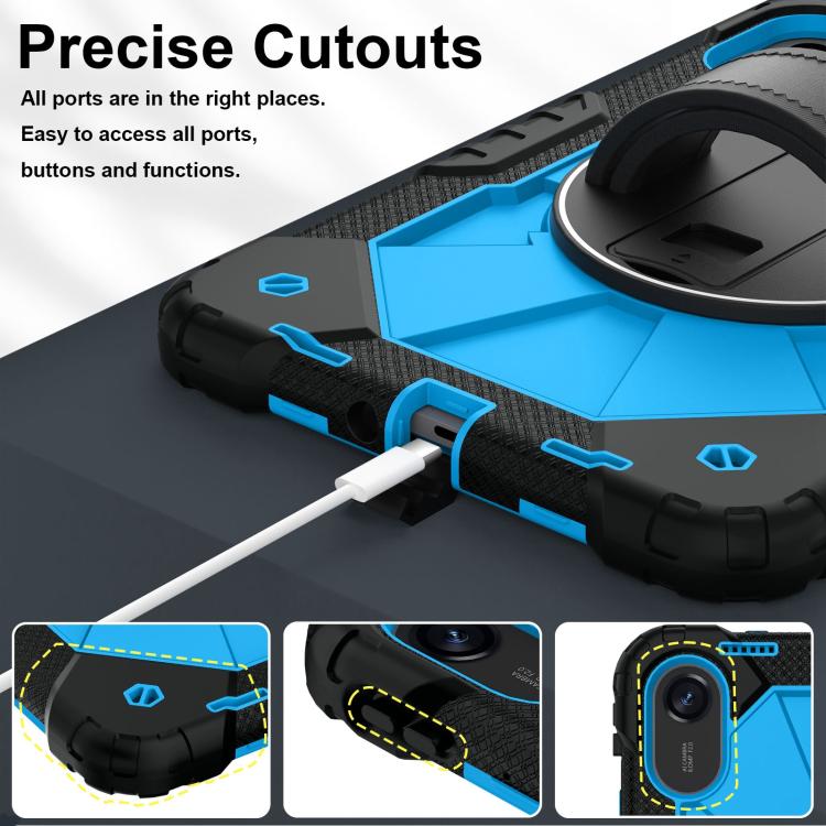 For Xiaomi Redmi Pad 2 11 2025 Contrast Color Robot Silicone Hybrid PC Tablet Case