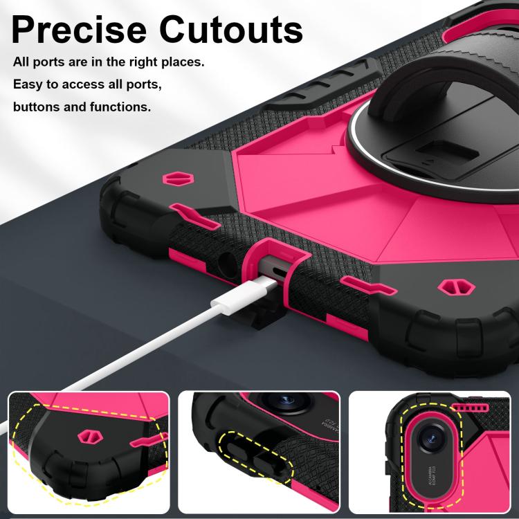 For Xiaomi Redmi Pad 2 11 2025 Contrast Color Robot Silicone Hybrid PC Tablet Case