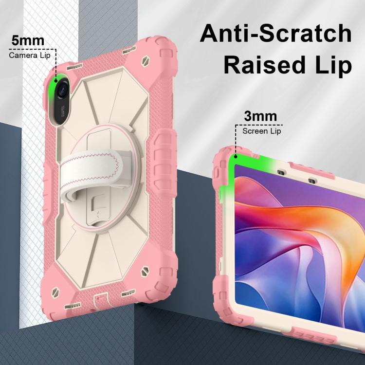 For Xiaomi Redmi Pad 2 11 2025 Contrast Color Robot Silicone Hybrid PC Tablet Case