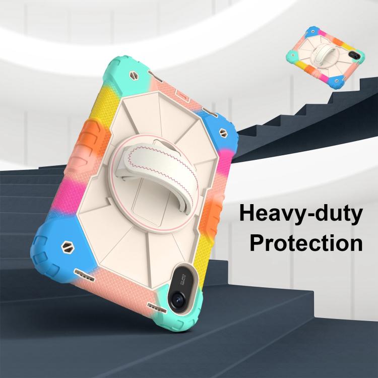 For Xiaomi Redmi Pad 2 11 2025 Contrast Color Robot Silicone Hybrid PC Tablet Case