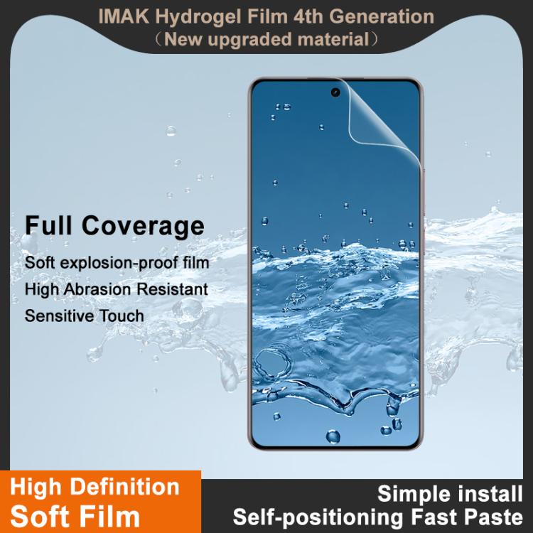 For Realme 16 Pro+ 5G Global imak 4th Generation  Full Coverage Screen Hydrogel Film Protector