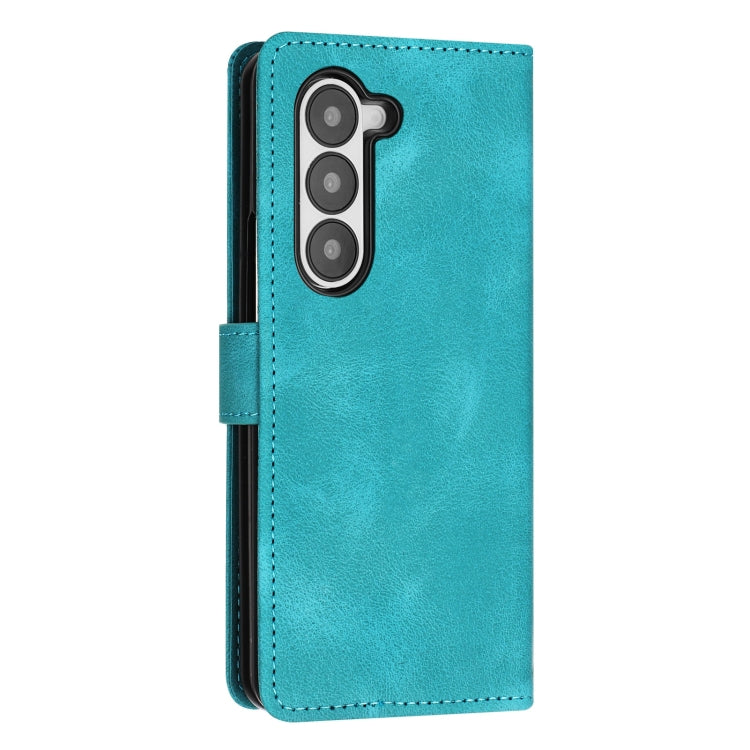 For Samsung Galaxy Z Fold6 Dream Triangle Leather Phone Case with Lanyard