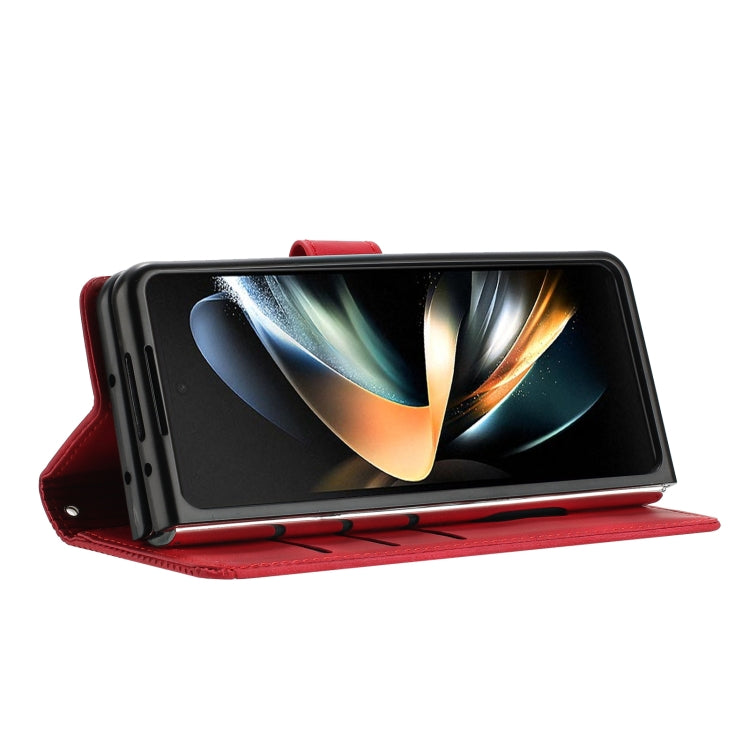 For Samsung Galaxy Z Fold6 Dream Triangle Leather Phone Case with Lanyard