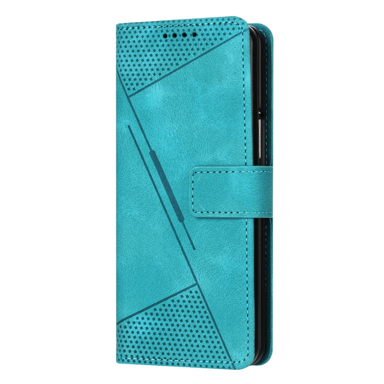 For Samsung Galaxy Z Fold5 Dream Triangle Leather Phone Case with Lanyard