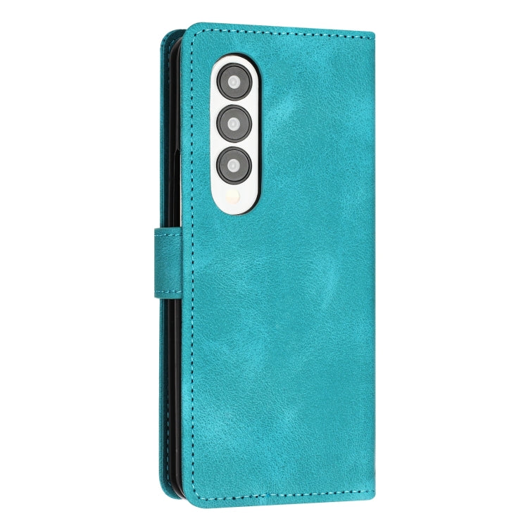 For Samsung Galaxy Z Fold4 Dream Triangle Leather Phone Case with Lanyard