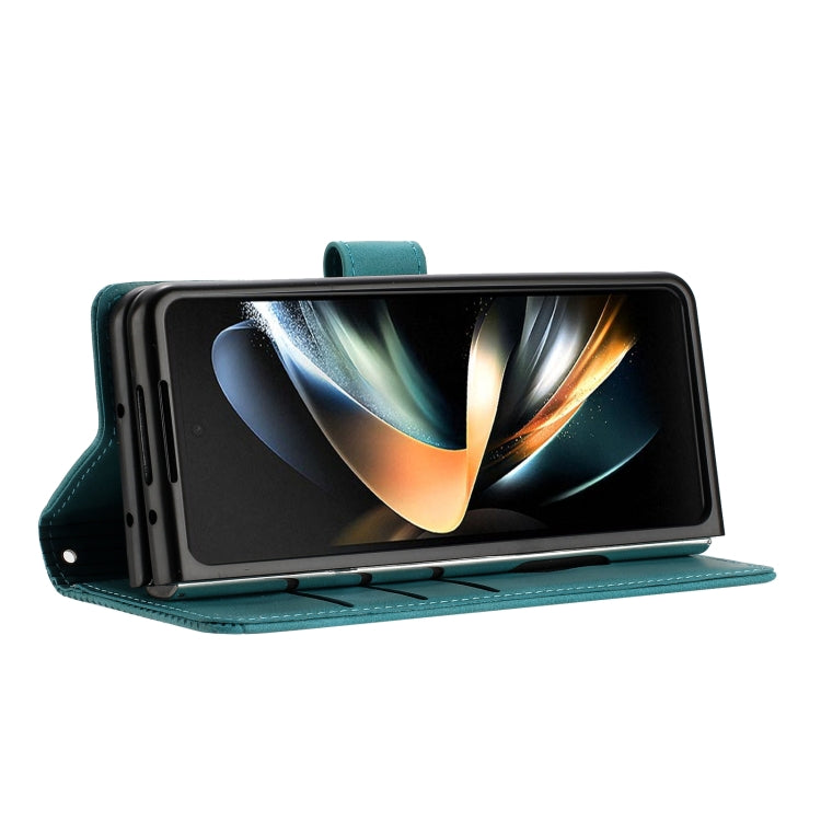 For Samsung Galaxy Z Fold3 5G Dream Triangle Leather Phone Case with Lanyard