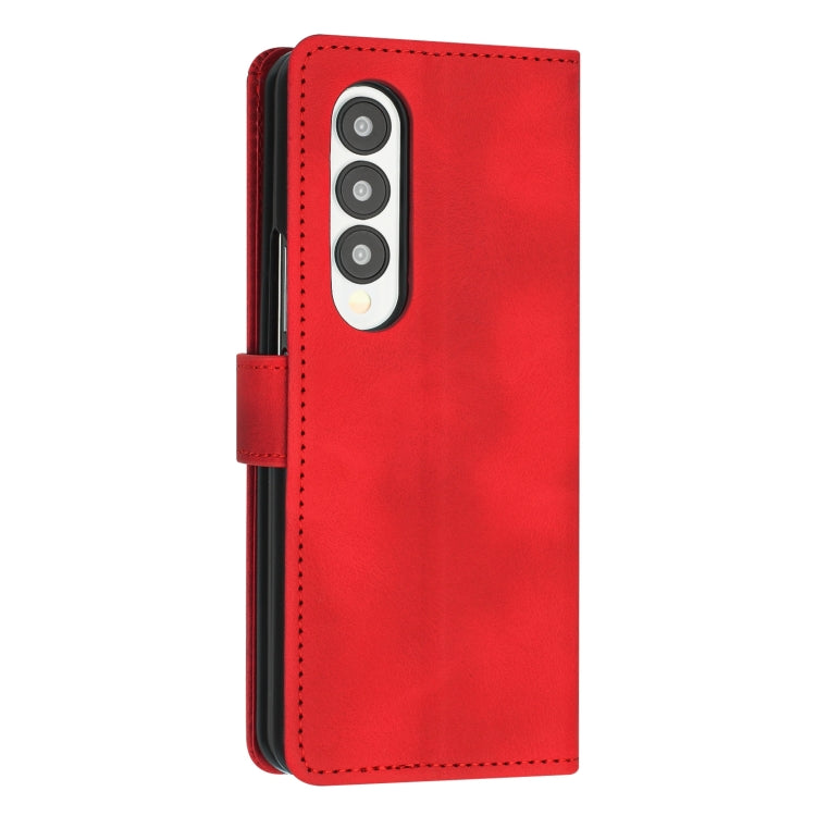 For Samsung Galaxy Z Fold3 5G Dream Triangle Leather Phone Case with Lanyard