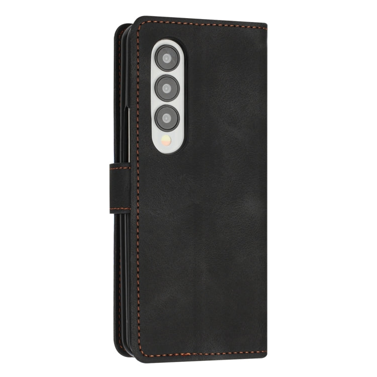 For Samsung Galaxy Z Fold3 5G Dream Triangle Leather Phone Case with Lanyard