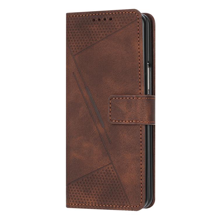 For Samsung Galaxy Z Fold7 Dream Triangle Leather Phone Case with Lanyard