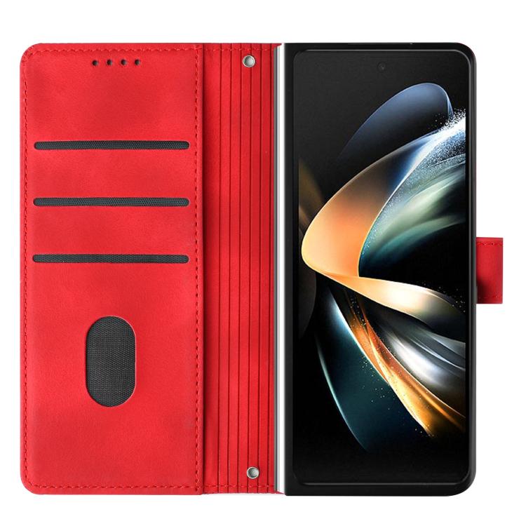 For Samsung Galaxy Z Fold7 Dream Triangle Leather Phone Case with Lanyard