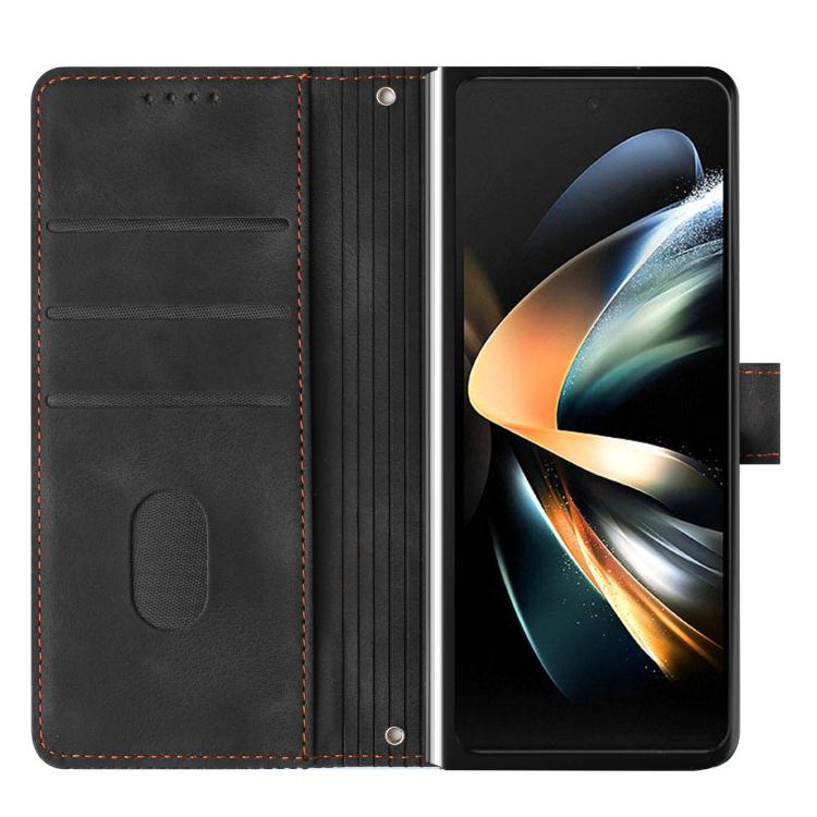 For Samsung Galaxy Z Fold7 Dream Triangle Leather Phone Case with Lanyard