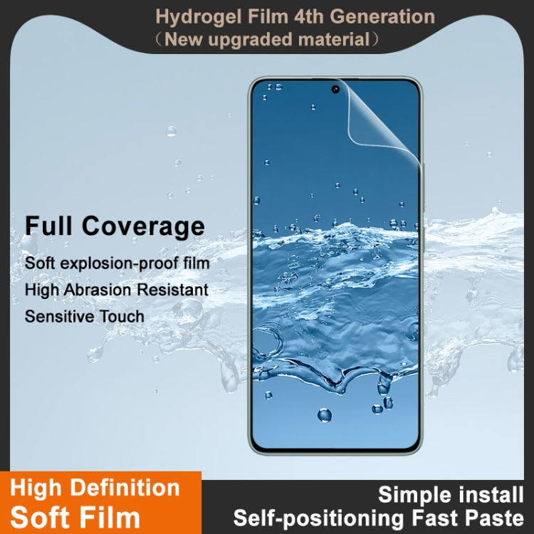 For Redmi Note 14 5G imak 4th Generation  Full Coverage Screen Hydrogel Film Protector