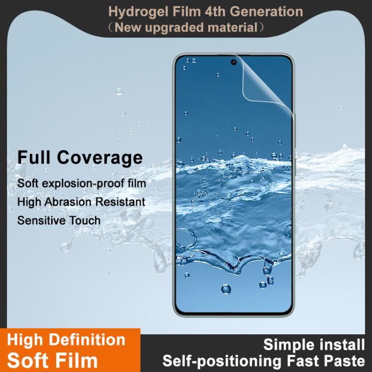 For Redmi Turbo 4 / Poco X7 Pro imak 4th Generation  Full Coverage Screen Hydrogel Film Protector