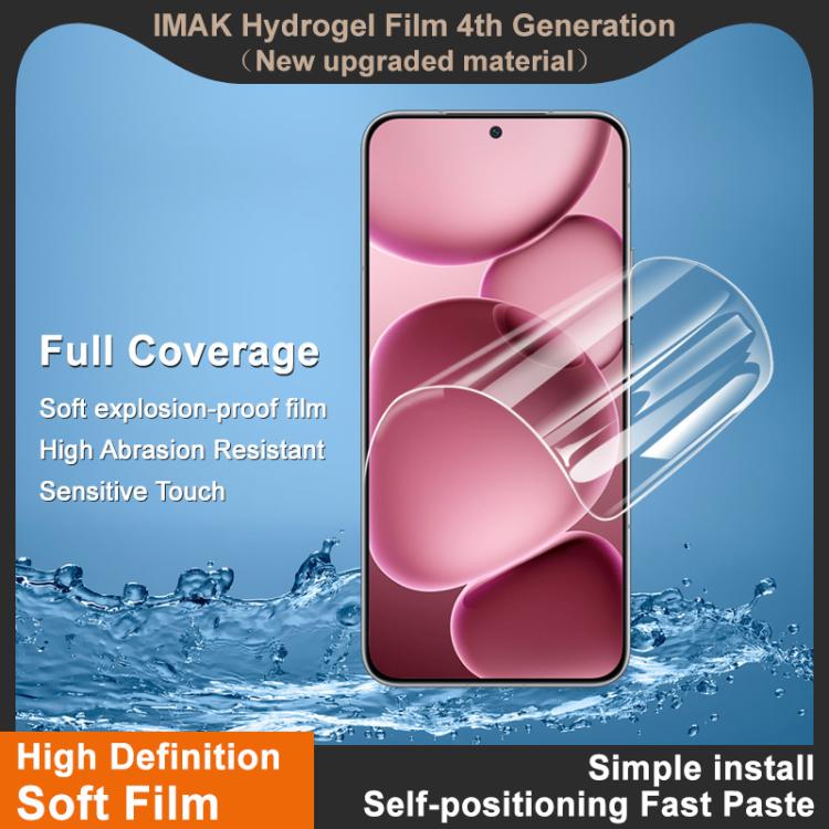 For Redmi Turbo 4 Pro 5G / POCO F7 5G imak 4th Generation  Full Coverage Screen Hydrogel Film Protector