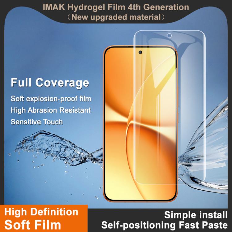 For Redmi Turbo 5 Max/Poco X8 Pro Max 5G imak 4th Generation  Full Coverage Screen Hydrogel Film Protector