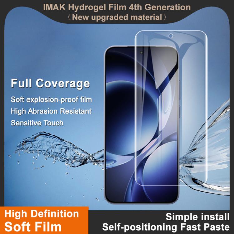 For Redmi K80 Ultra imak 4th Generation  Full Coverage Screen Hydrogel Film Protector